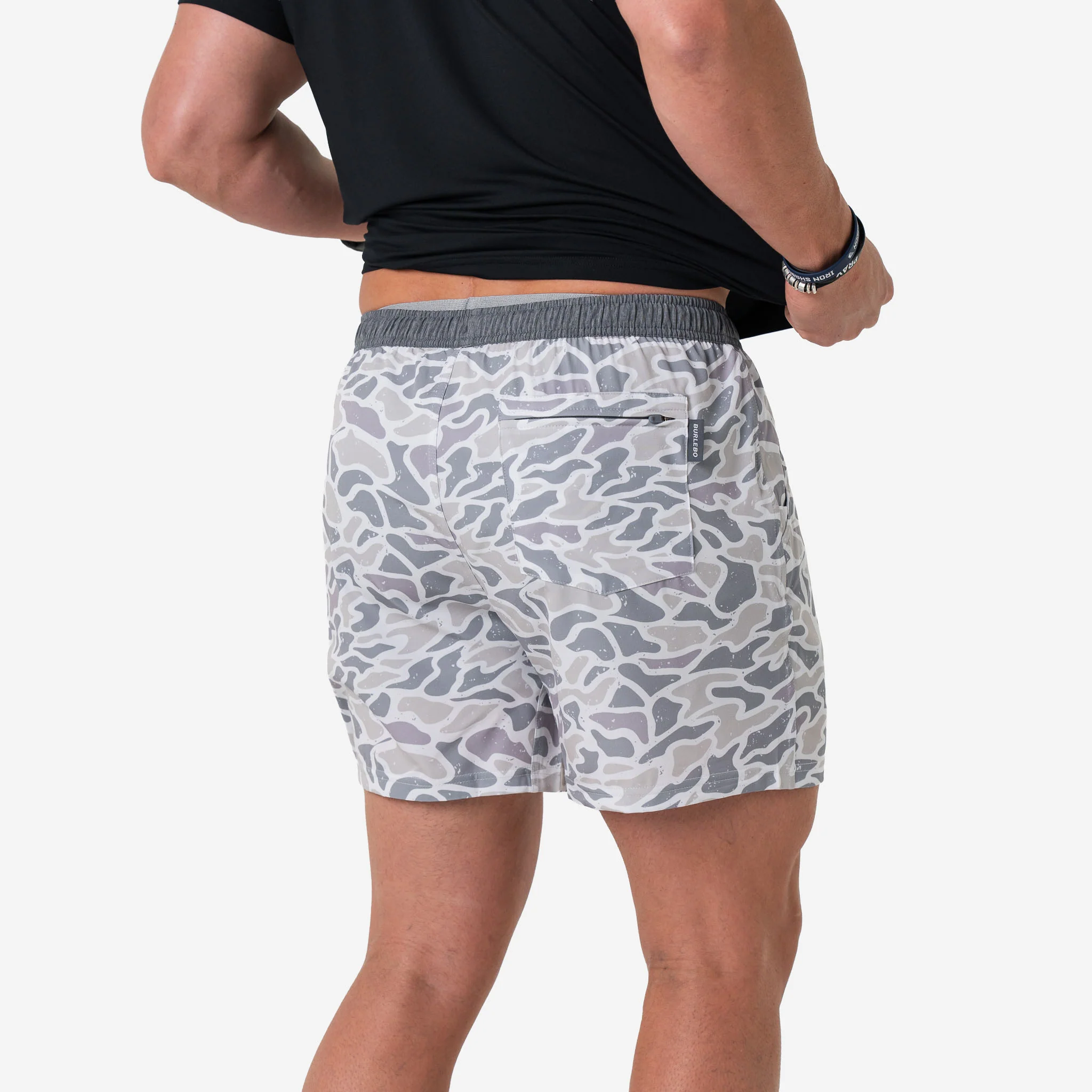 Athletic Short - White Camo - Grey Liner - Image 7
