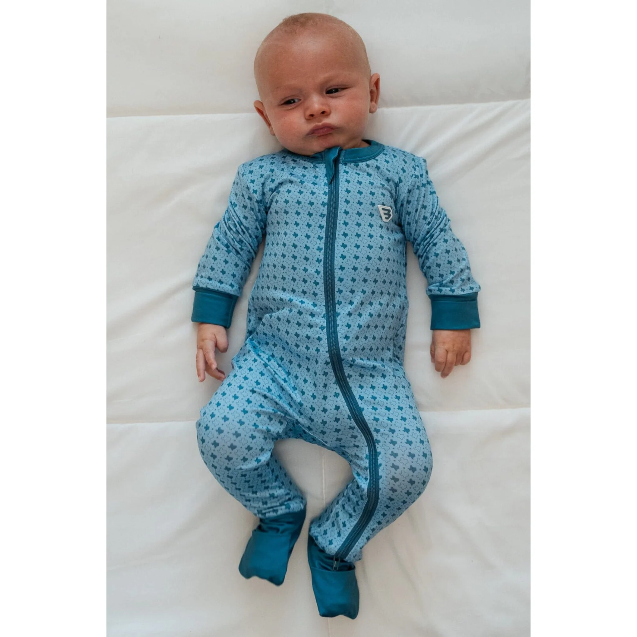 Baby Zip Up - Texas - Light Blue - Image 3