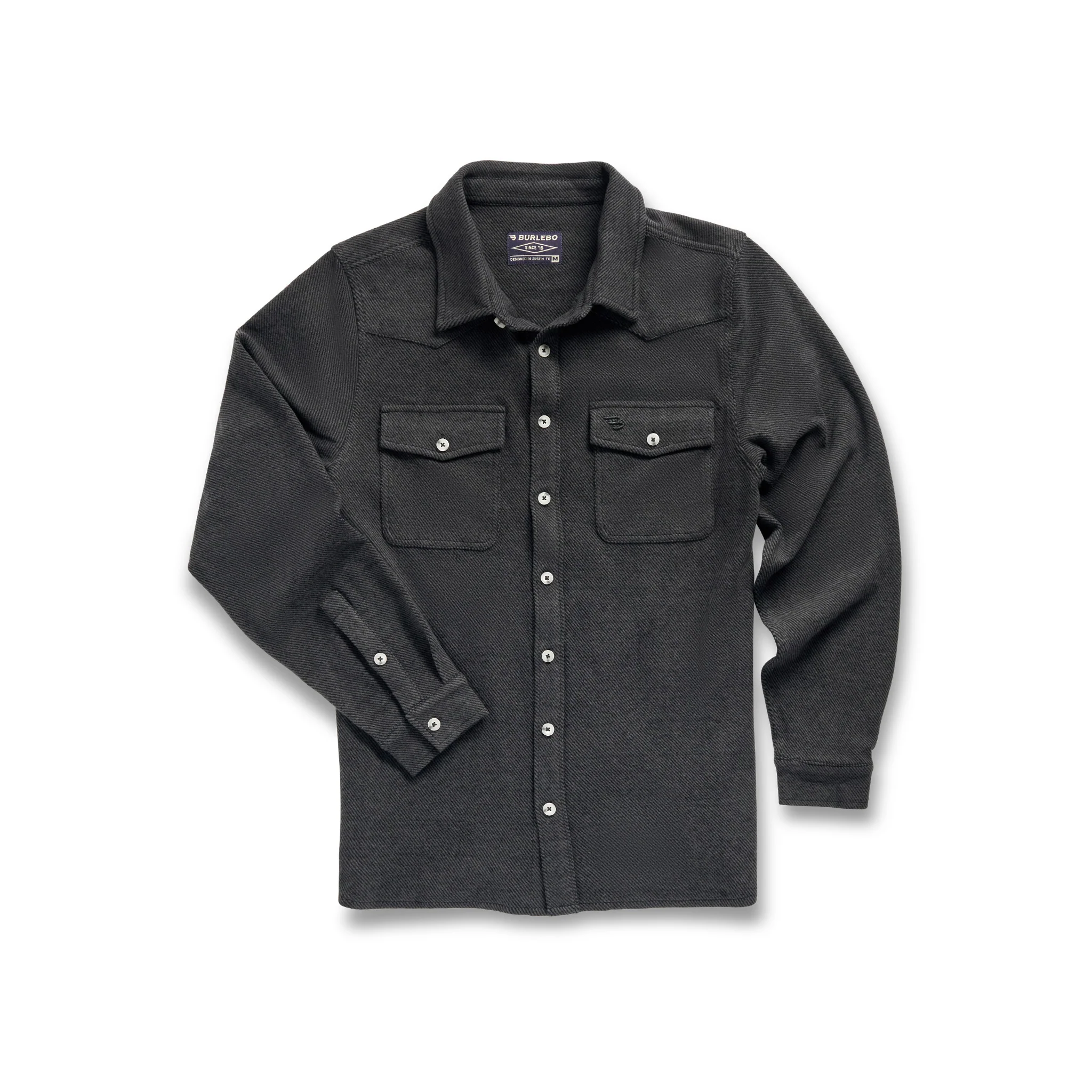 Long Sleeve -  Austin Shirt - Heather Black - Image 4