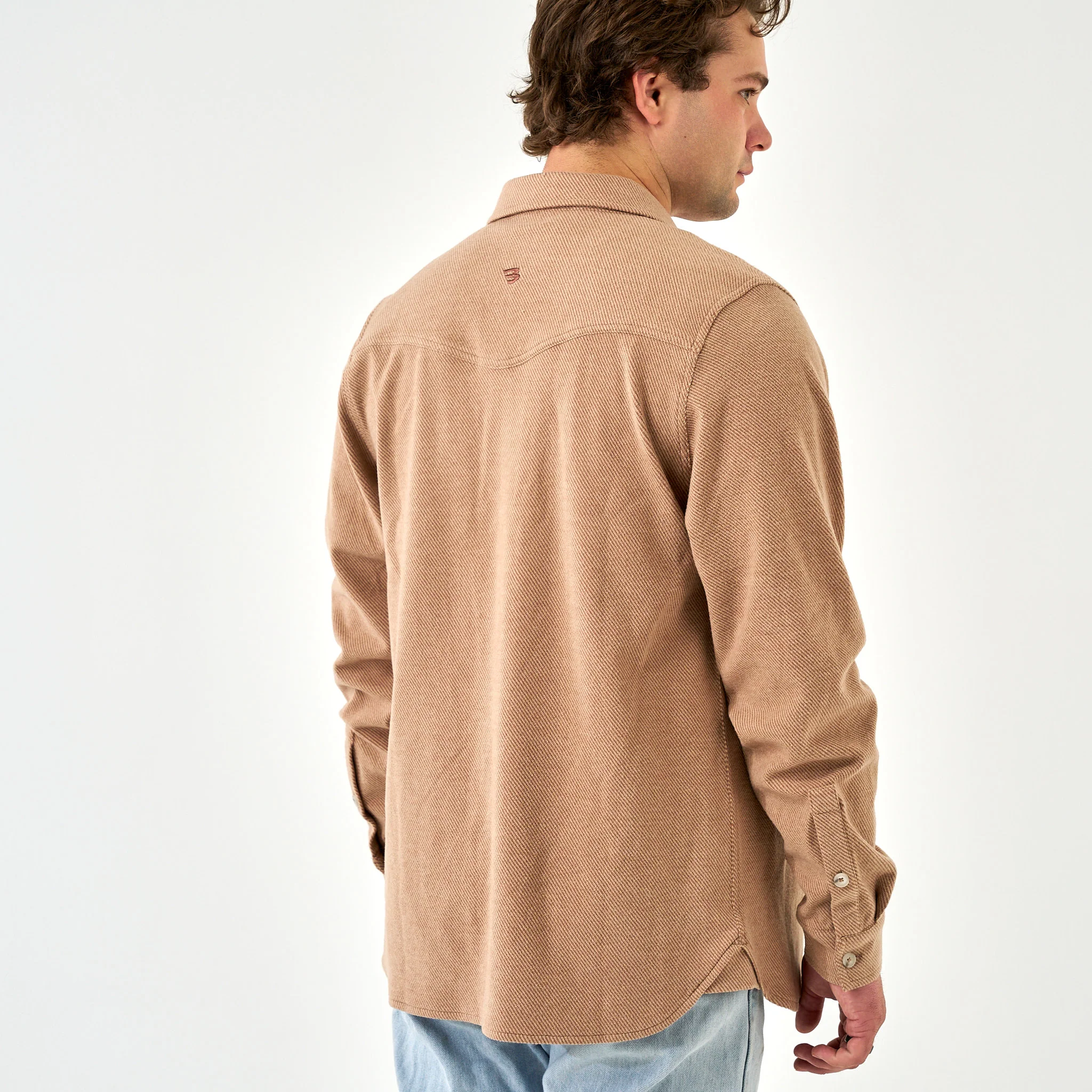 Long Sleeve - Austin Shirt - Khaki - Image 3