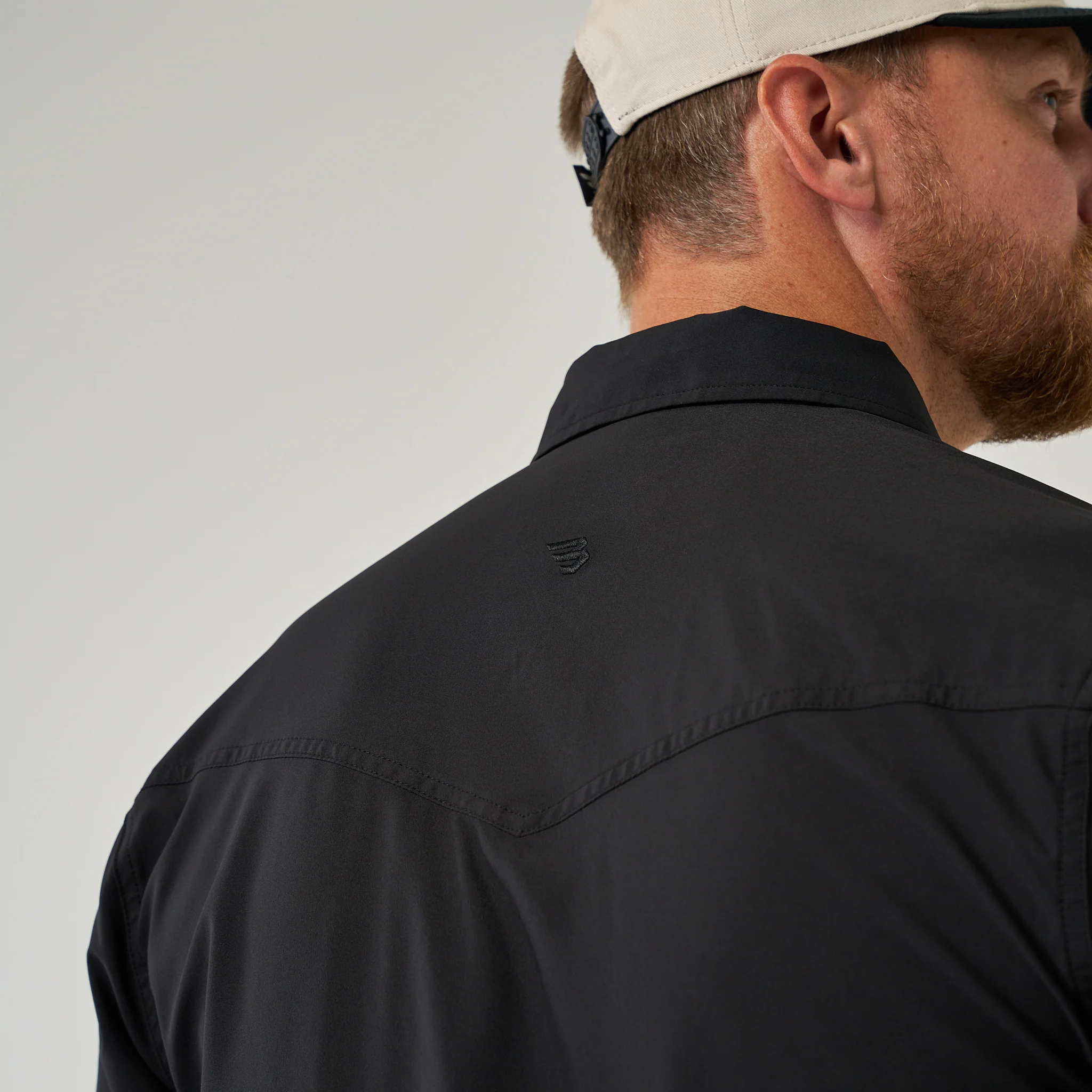 Long Sleeve Performance Western Shirt - Black - Image 4