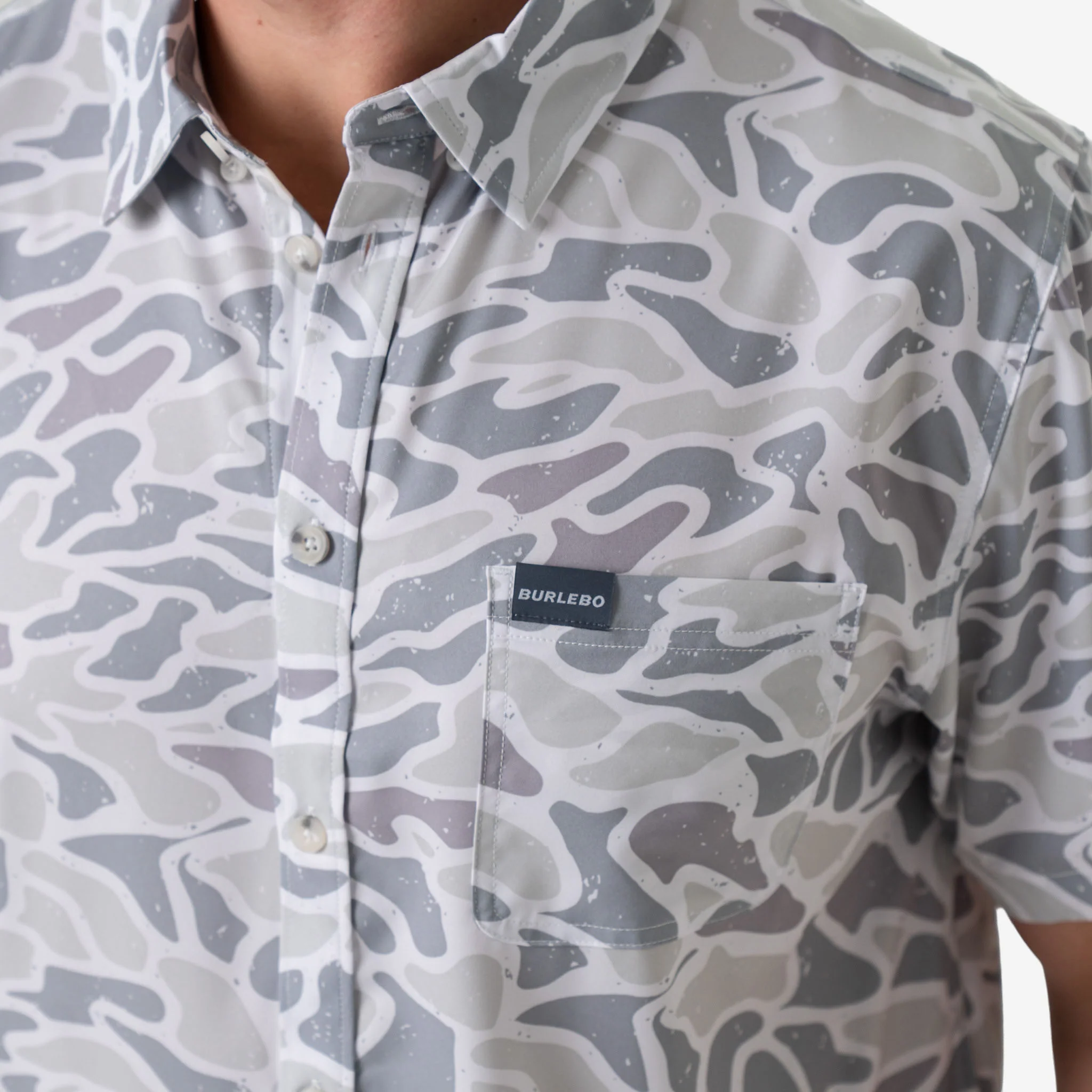 Performance Button Up - White Camo - Image 3