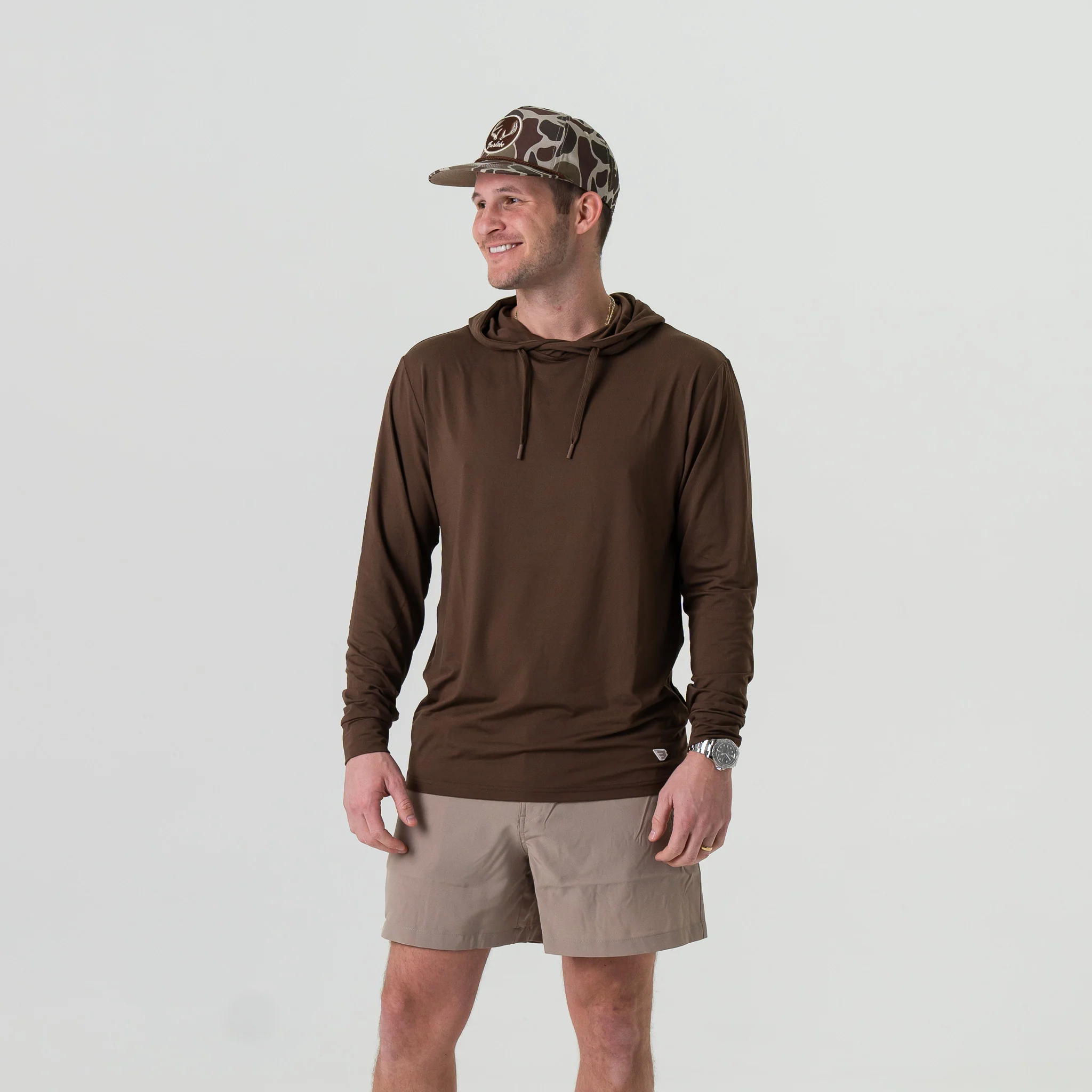 Performance Hoodie - Heather Brown - Image 4