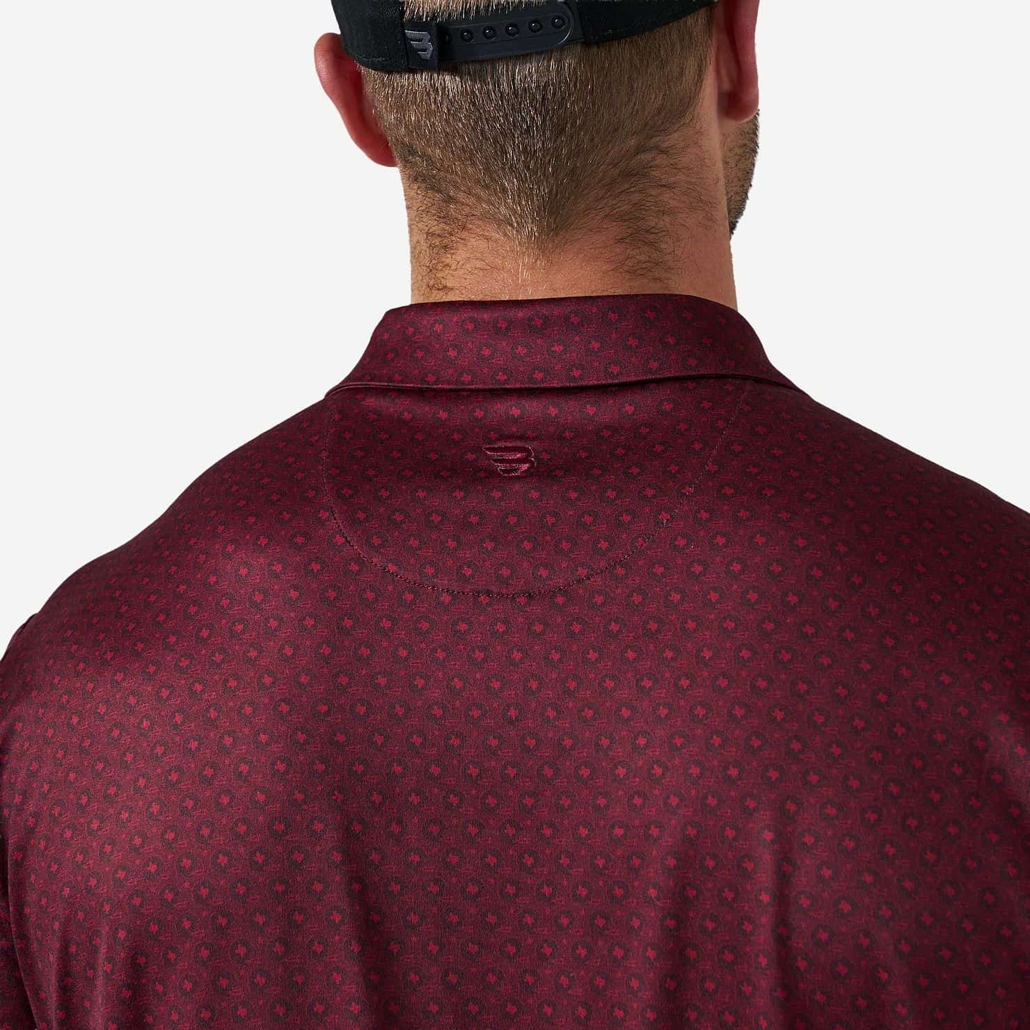 Performance Polo - Vintage Helmets - Maroon - Image 5