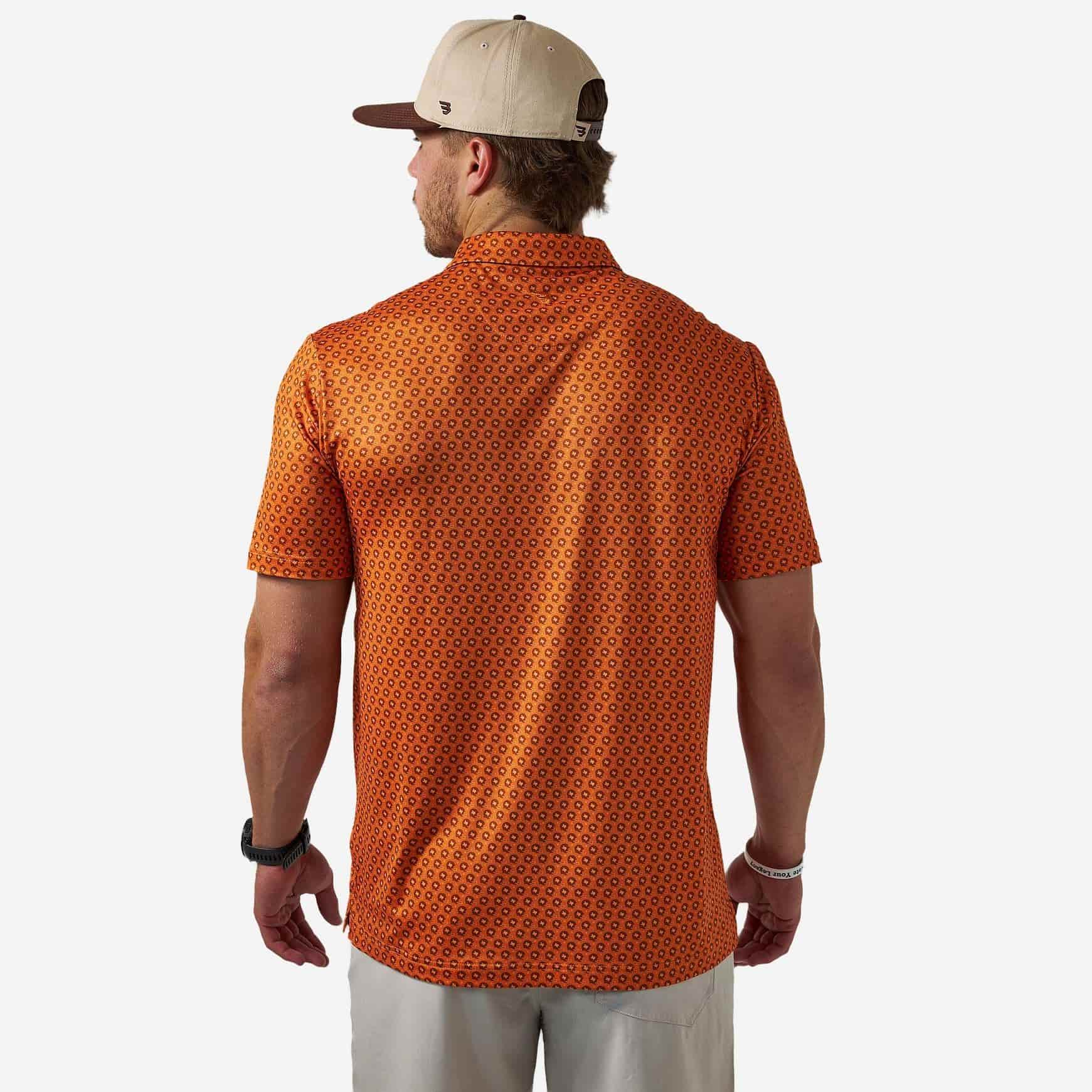 Performance Polo - Vintage Helmets - Orange - Image 4