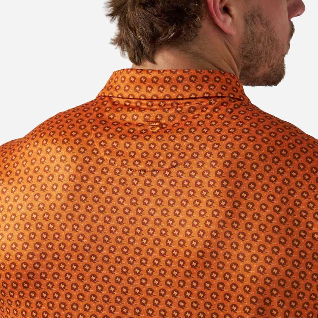 Performance Polo - Vintage Helmets - Orange - Image 5