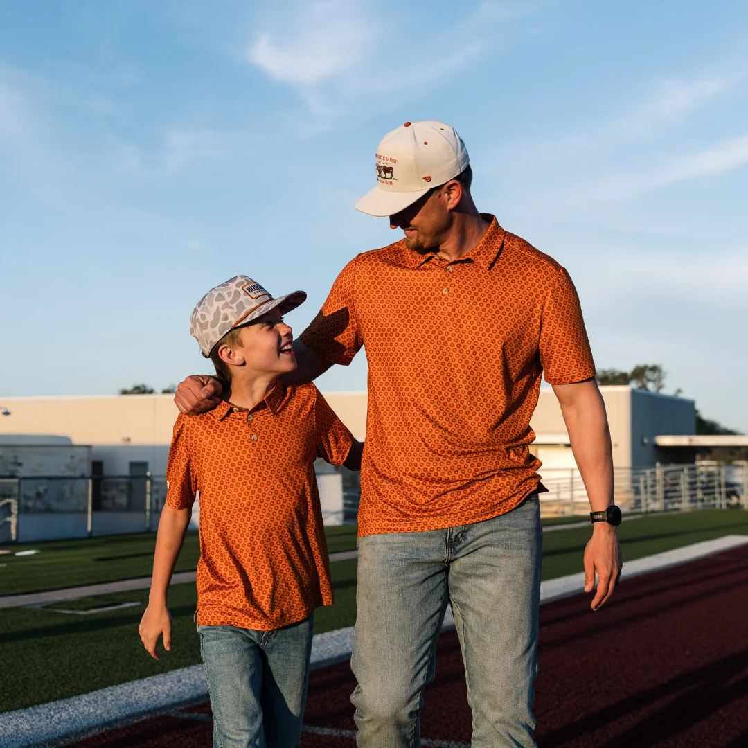 Performance Polo - Vintage Helmets - Orange - Image 7