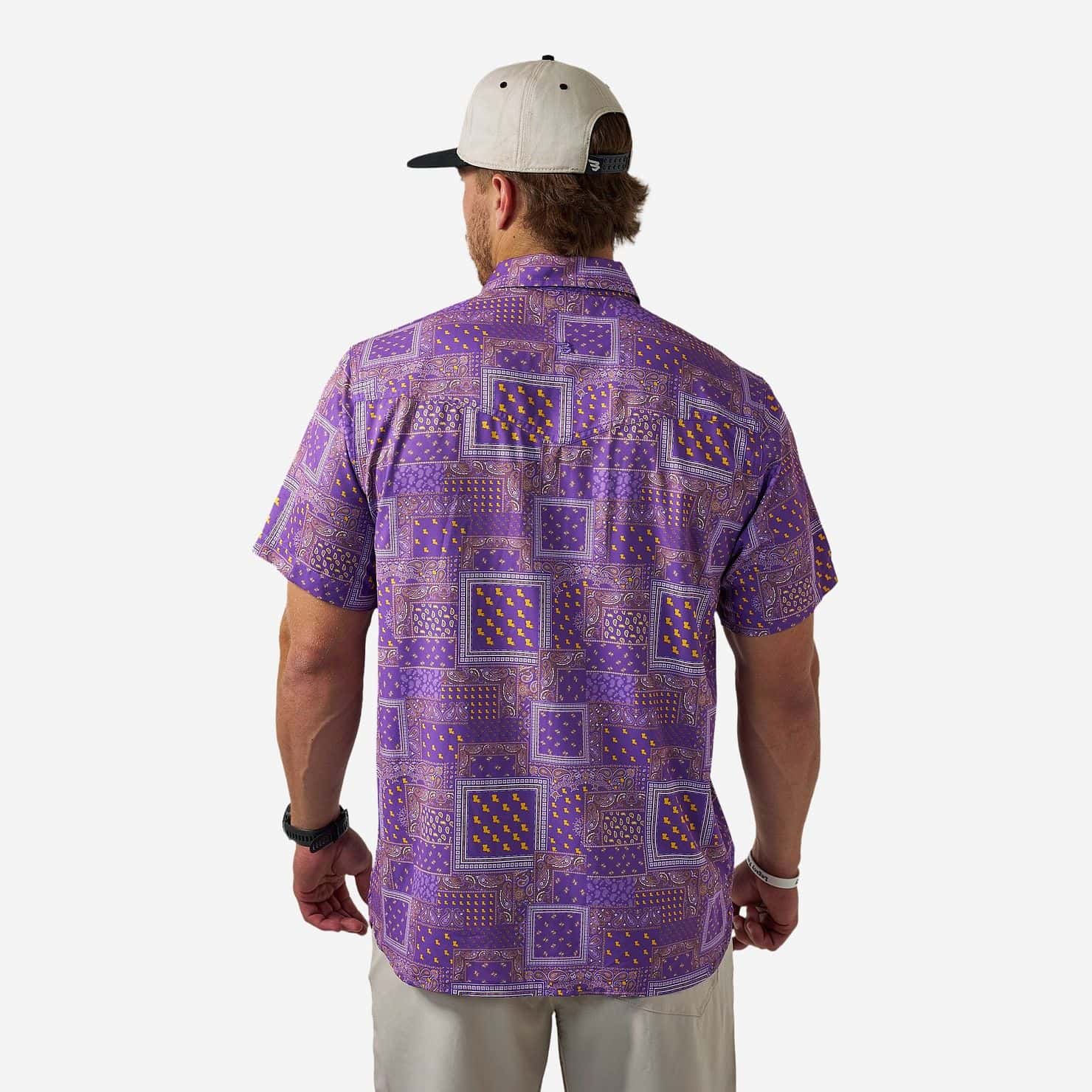 Performance Western Shirt - Louisiana Paisley - Purple - Image 4