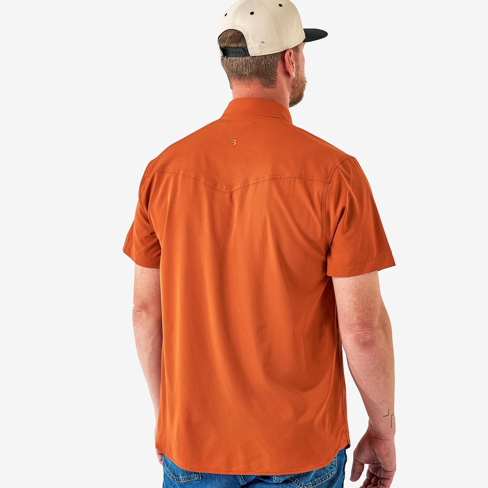 Performance Western Shirt - Orange - Image 4