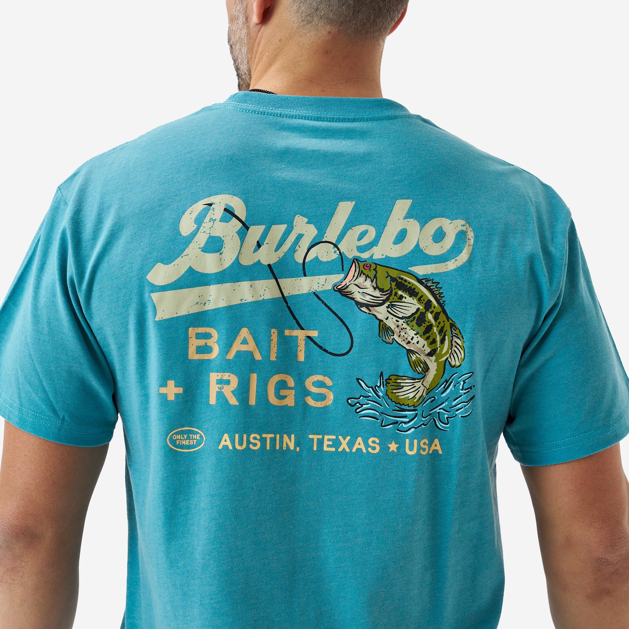 Short Sleeve Tee - Bait And Rigs - Cyan - Image 3