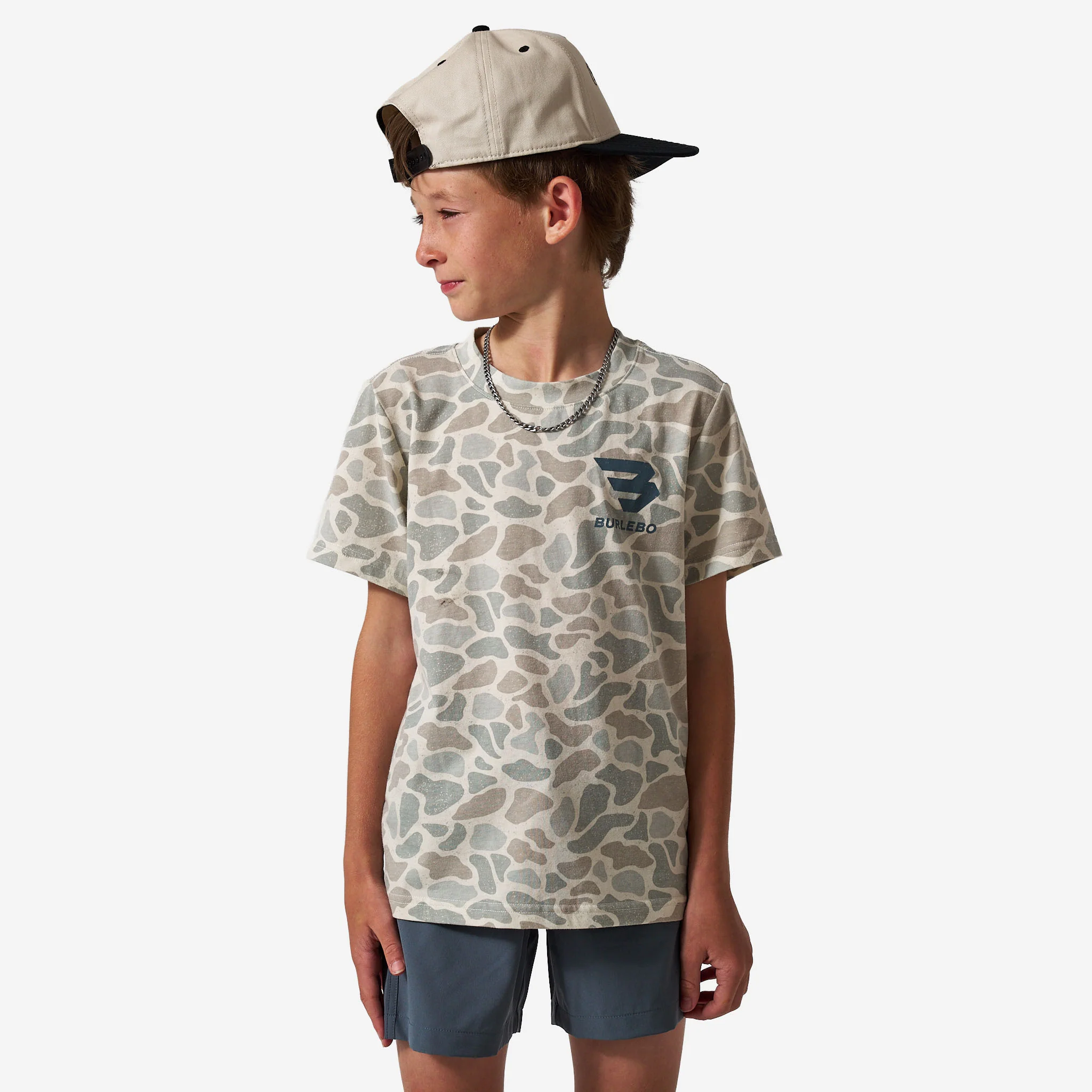 Youth Vintage Washed Tee - God's Glory - Classic Deer Camo - Image 3