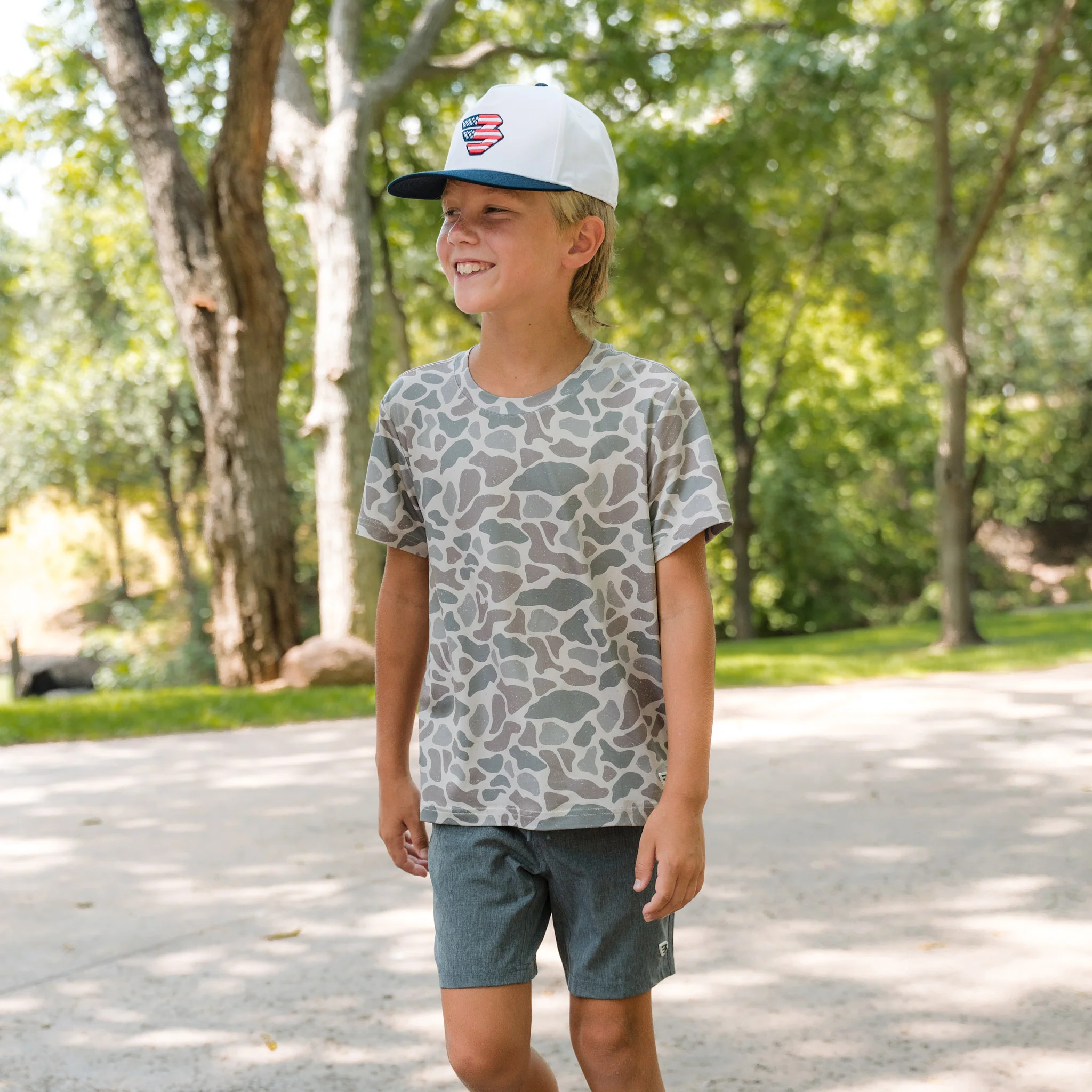 Youth Go To Tee - Classic Deer Camo - Image 2