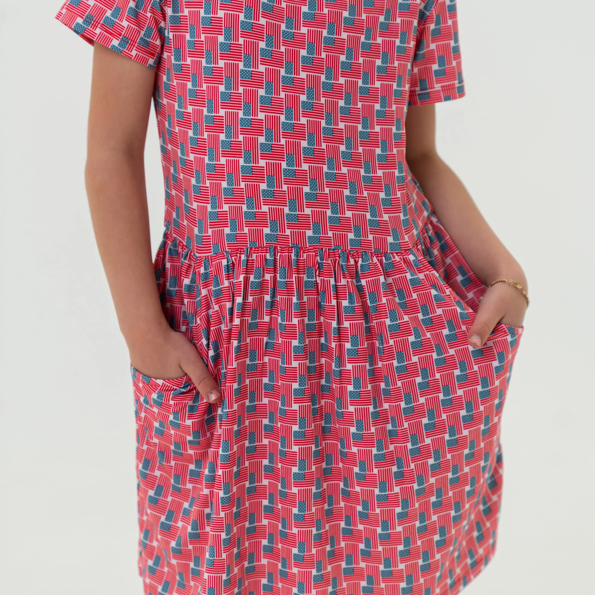Youth Moxie Dress - American Flags - Image 3