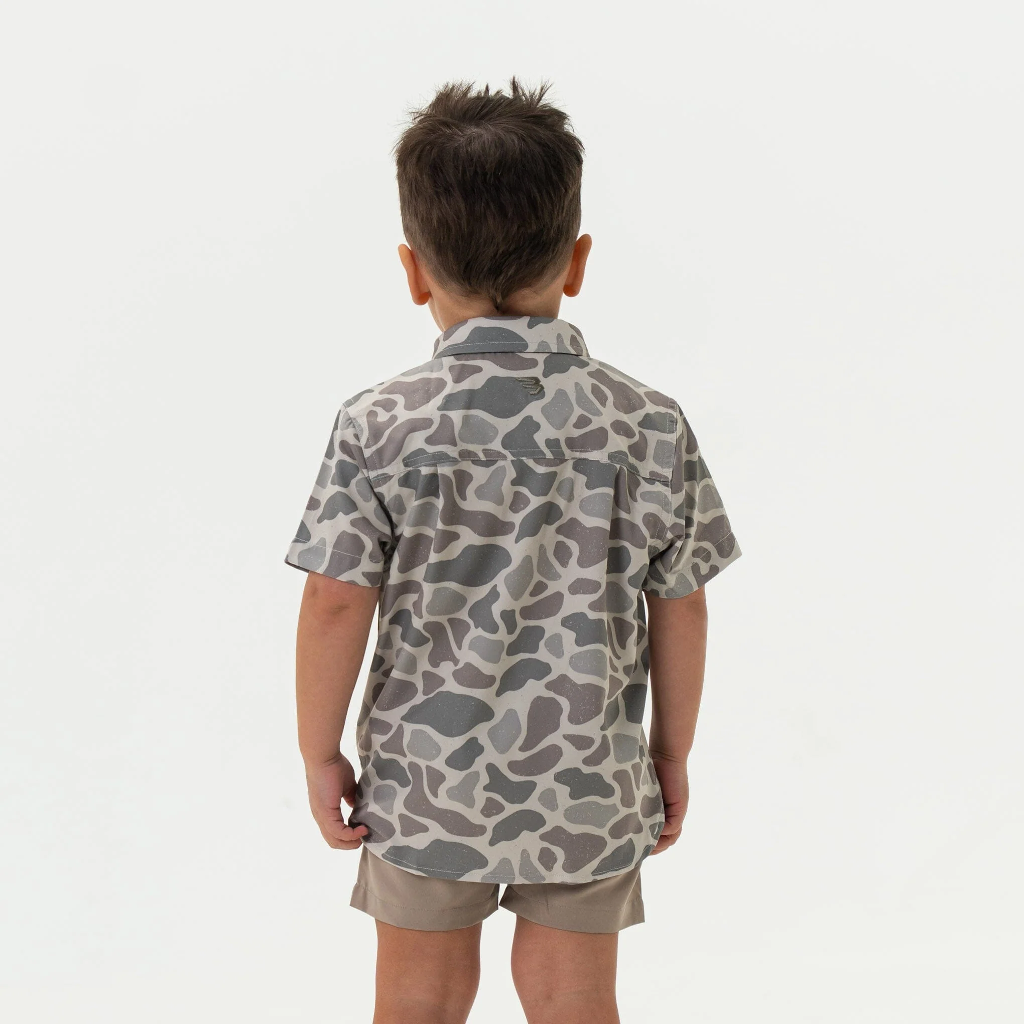 Youth Performance Button Up - Classic Deer Camo - Image 4