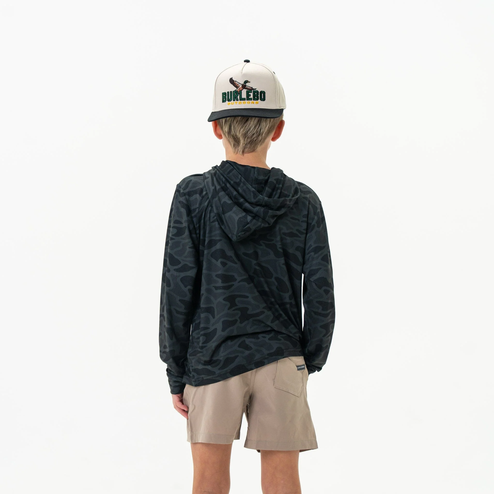 Youth Performance Hoodie - Black Camo - Image 4