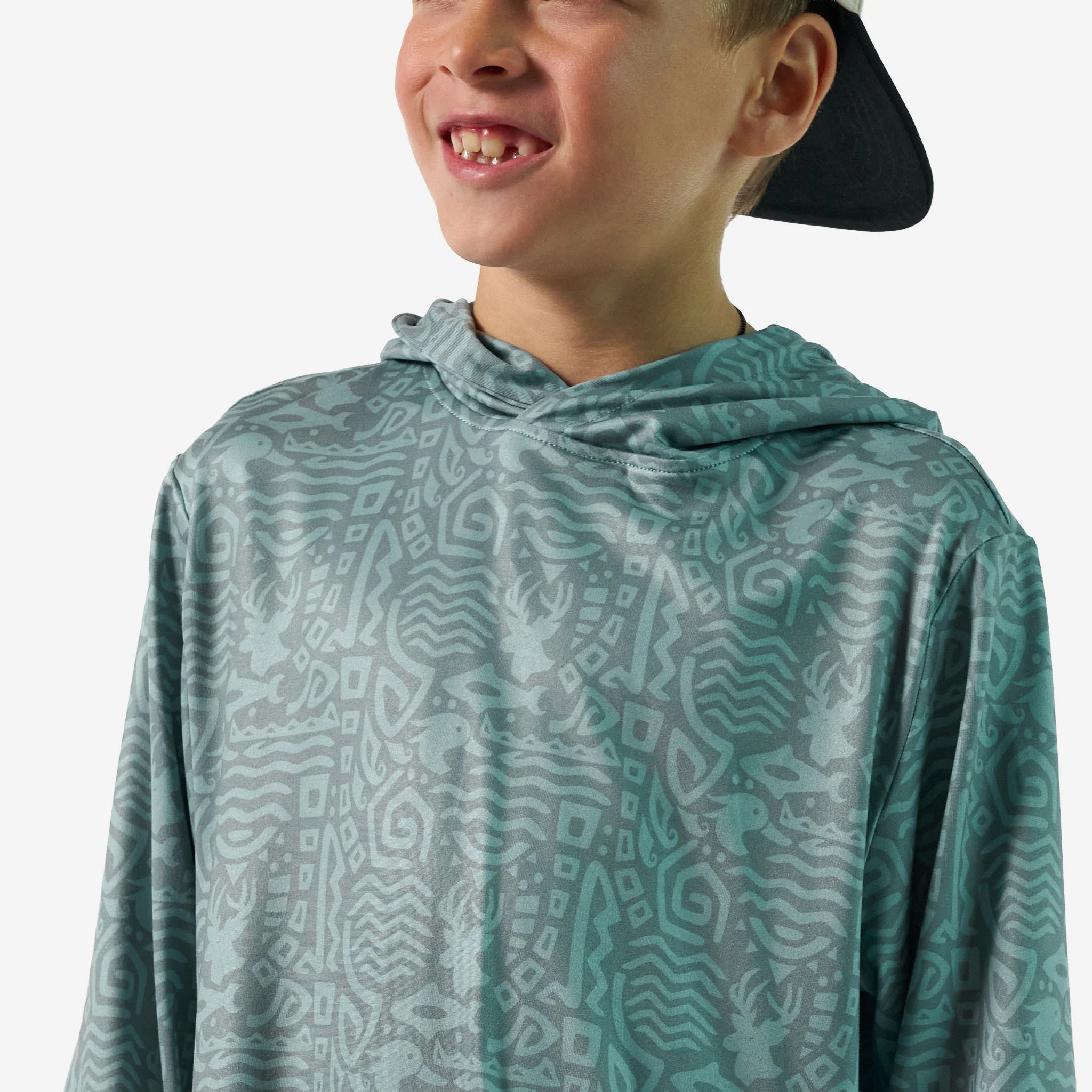Youth Performance Hoodie - Mayan Outdoors - Sage - Image 3