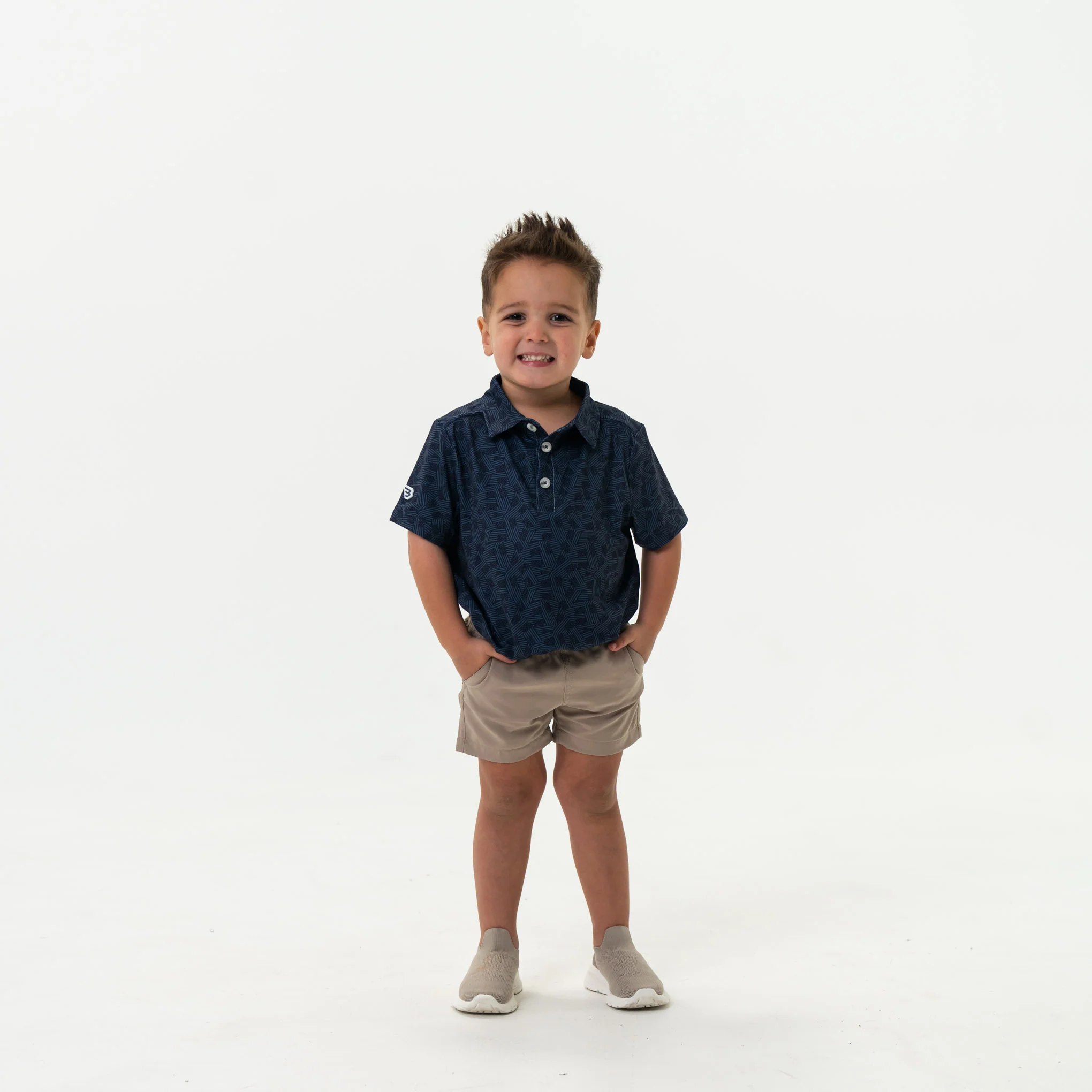 Youth Performance Polo - Stars and Stripes Navy - Image 4