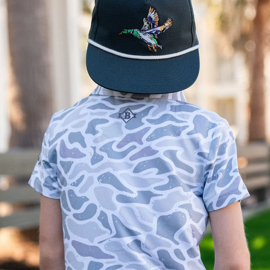 Youth Performance Polo - White Camo - Image 6